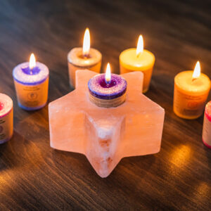 Lumanare chakra votive cu uleiuri esentiale